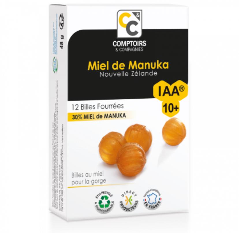 Pastilles cœur fondant au miel de Manuka +10