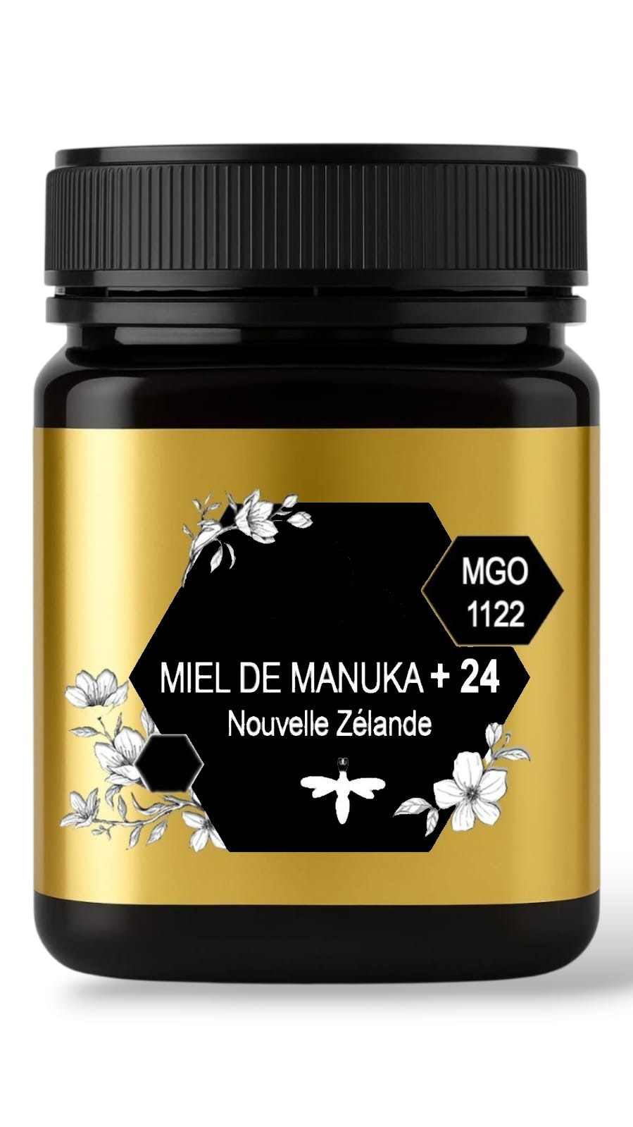 Miel de Manuka de Nouvelle Zélande IAA 24+(+1122 MGO)